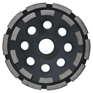 Diamond cup wheel double row Ø125-22,23mm