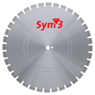 Diamond cutting disc SYM3-BA-27 Ø600-4,0-25,40mm